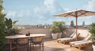 ÁTICO DE OBRA NUEVA con preciosa terraza a nivel en Ronda Sant Antoni. (Ático 2)