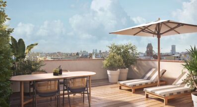 ÁTICO DE OBRA NUEVA con preciosa terraza a nivel en Ronda Sant Antoni. (Ático 2)