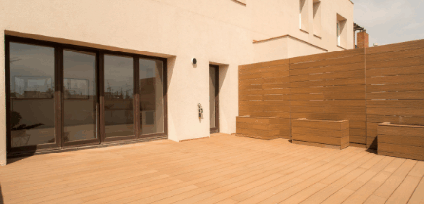 ÁTICO DE OBRA NUEVA con preciosa terraza a nivel en Ronda Sant Antoni. (Ático 2)